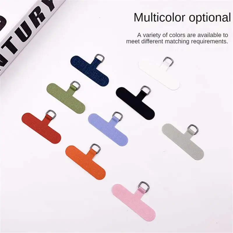 5/1Pcs Universal Mobile Phone Anti-lost Lanyard Card Gasket Transparent Tpu Detachable Phone Hanging Cord Strap Patch Tether Pad