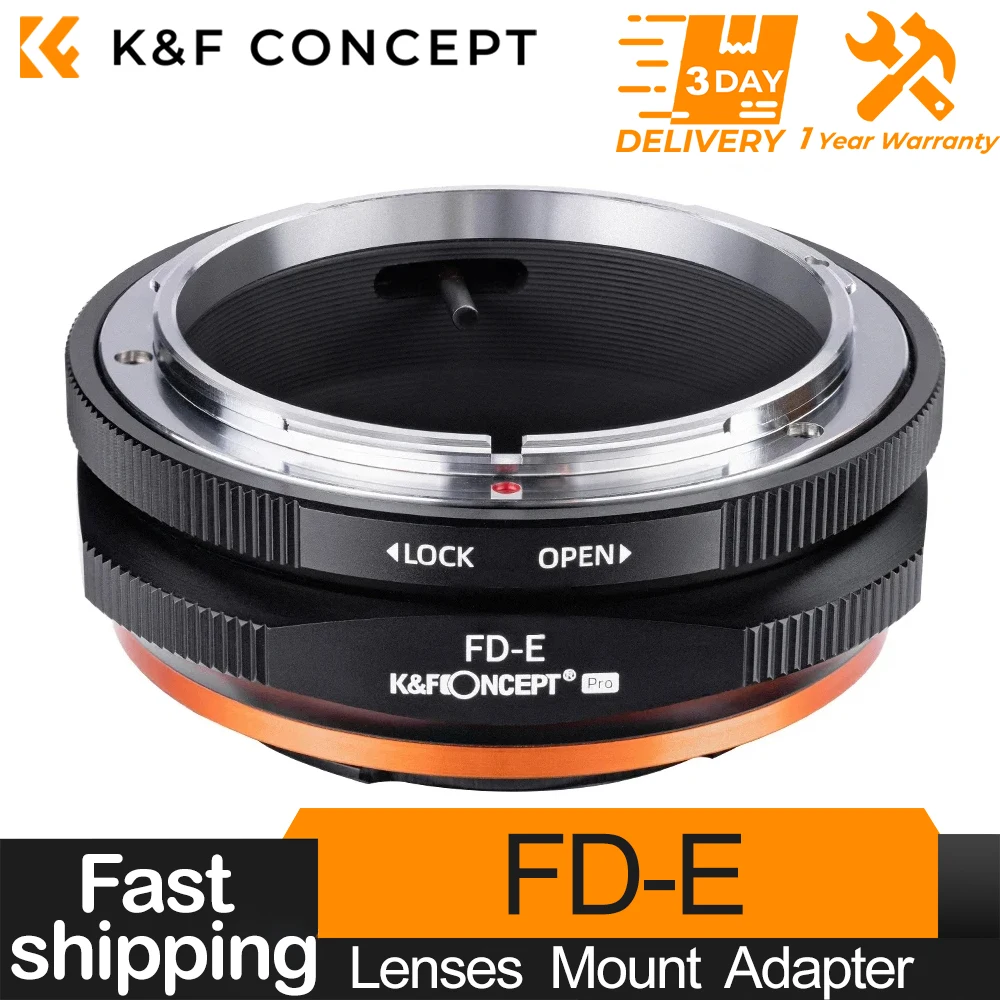 

K&F Concept FD to Nex E Mount Lens Mount Adapter for Canon FD FL Mount Lens to E NEX Mount for Sony E Pro Mount Camera Adapter