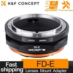 K&F Concept FD to Nex E Mount Lens Mount Adapter for Canon FD FL Mount Lens to E NEX Mount for Sony E Pro Mount Camera Adapter