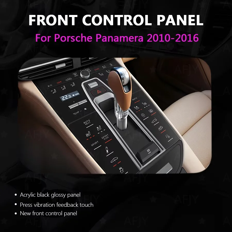 Car Digital Console Front AC Panel Full 2024 Upgrade For Porsche Panamera 2010 2011 2012 -2016 Touch Panel Car Center Console