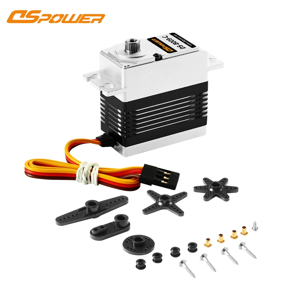 DSpower 30KG Metal Gear Brushless Motor All Aluminum Frame Servo High Speed Large Torque for 1/8 1/10 SCX10 TRX WLTOYS RC Car