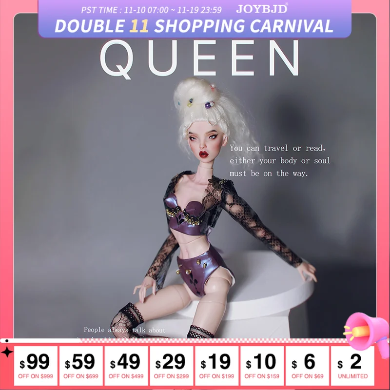 

Fantasy Angel 1/4 Queen BJD Doll Super Fashion Model MSD Resin Russian Doll Legit Original Design OOAK Toys