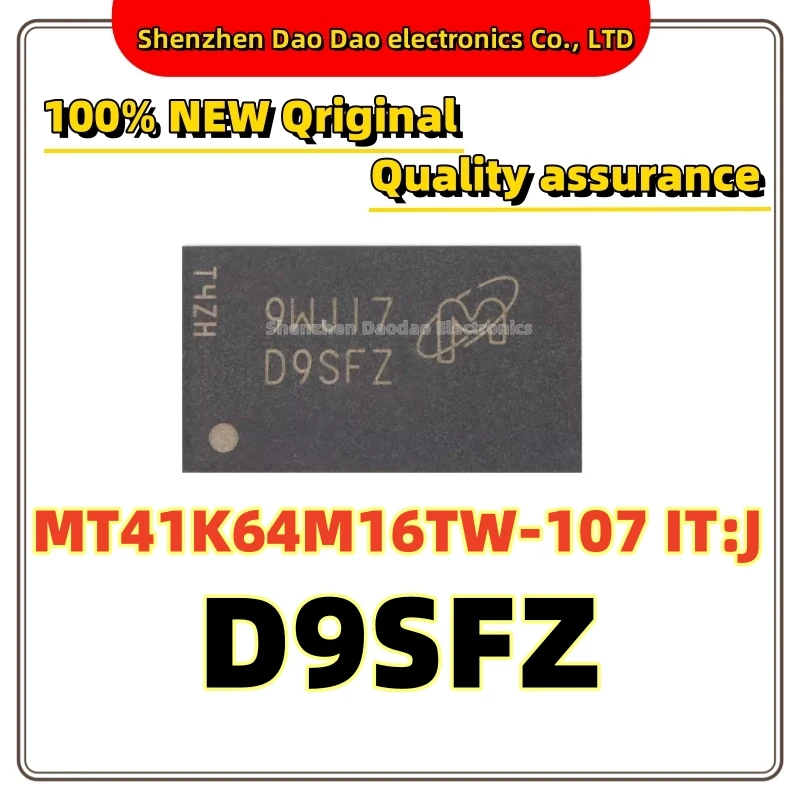 

MT41K64M16TW-107 IT:J Silkscreen D9SFZ BGA-96 1Gb DDR3L memory chip new original