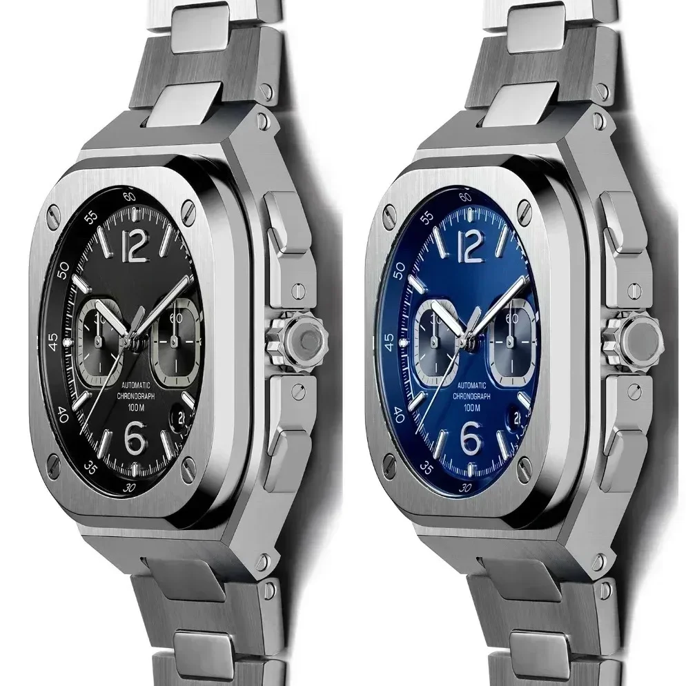 إصدار محدود من العلامة التجارية الفاخرة كوارتز مقاومة للماء بتقويم تلقائي ساعات رجالية غير آلية ساعات عمل فاخرة