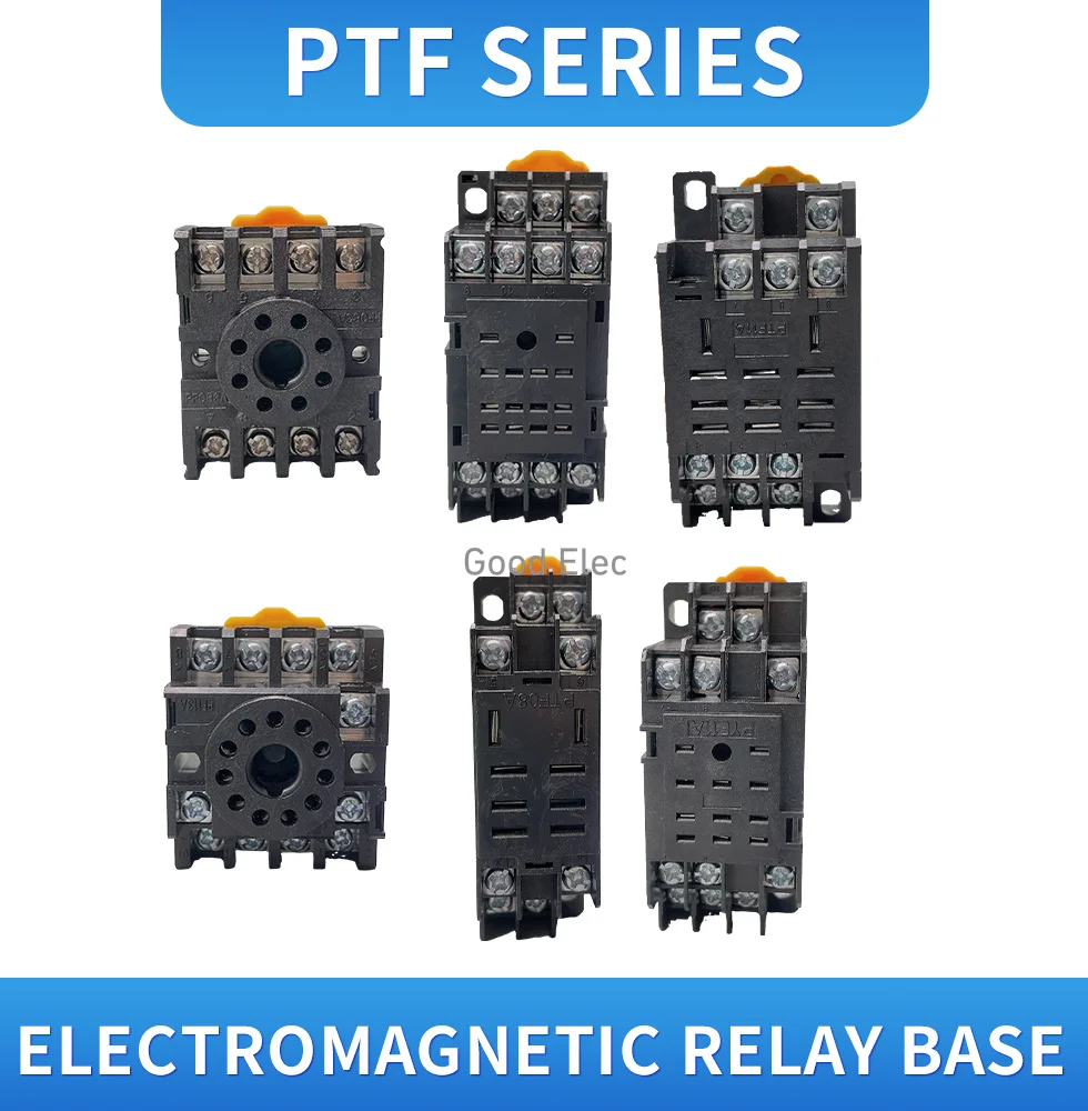 1pcs 8pin 11pin 14pin PYF/PTF 14A relay base PYF08A MY2NJ MY3NJ MY4NJ LY2NJ LY3NJ LY4NJ small intermediate relay HH52P/HH64P