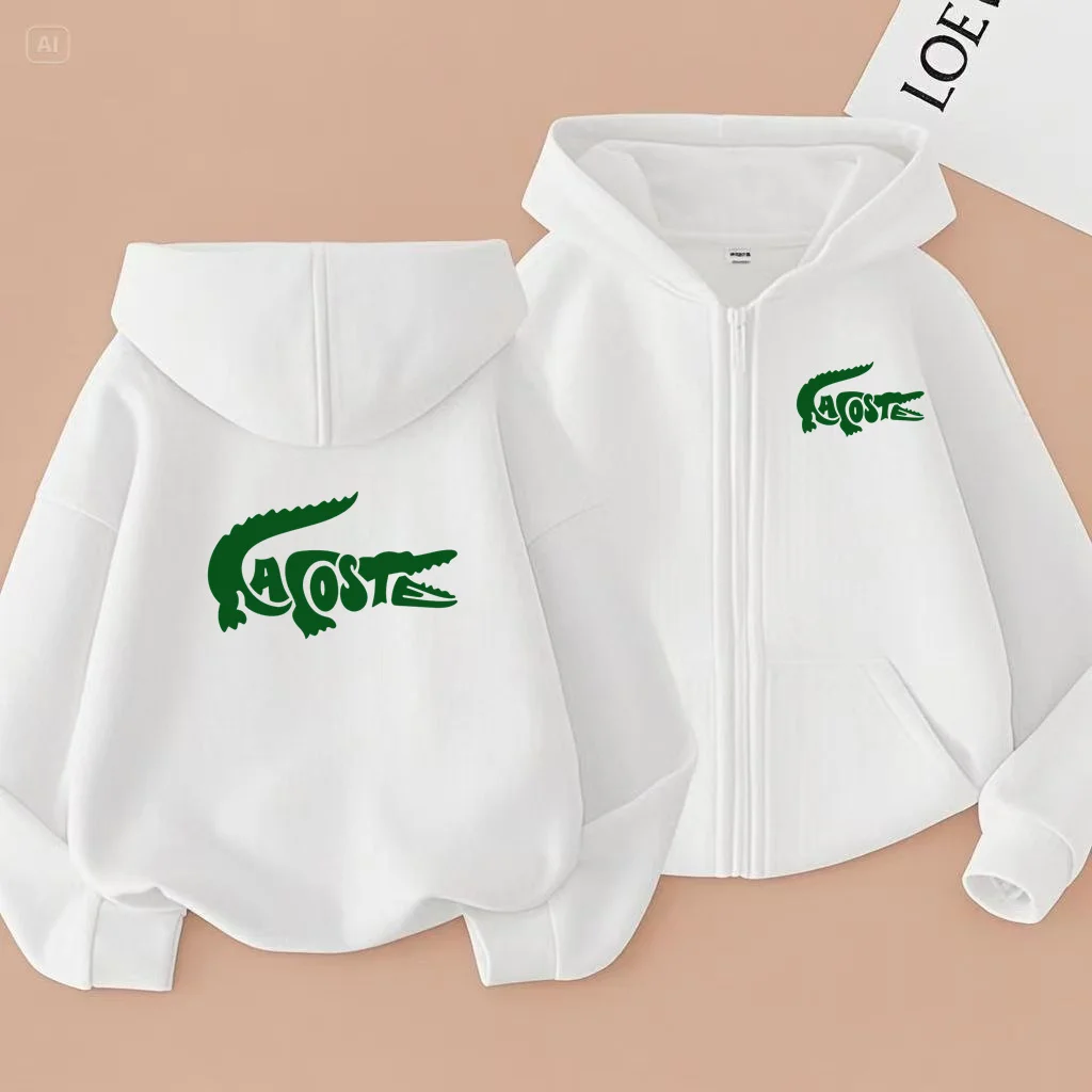 

Children's Sports Jackets, Zippered Casual Jackets, Hooded Sweatshirts for Boys and Girls Are Available in a Variety of Colors