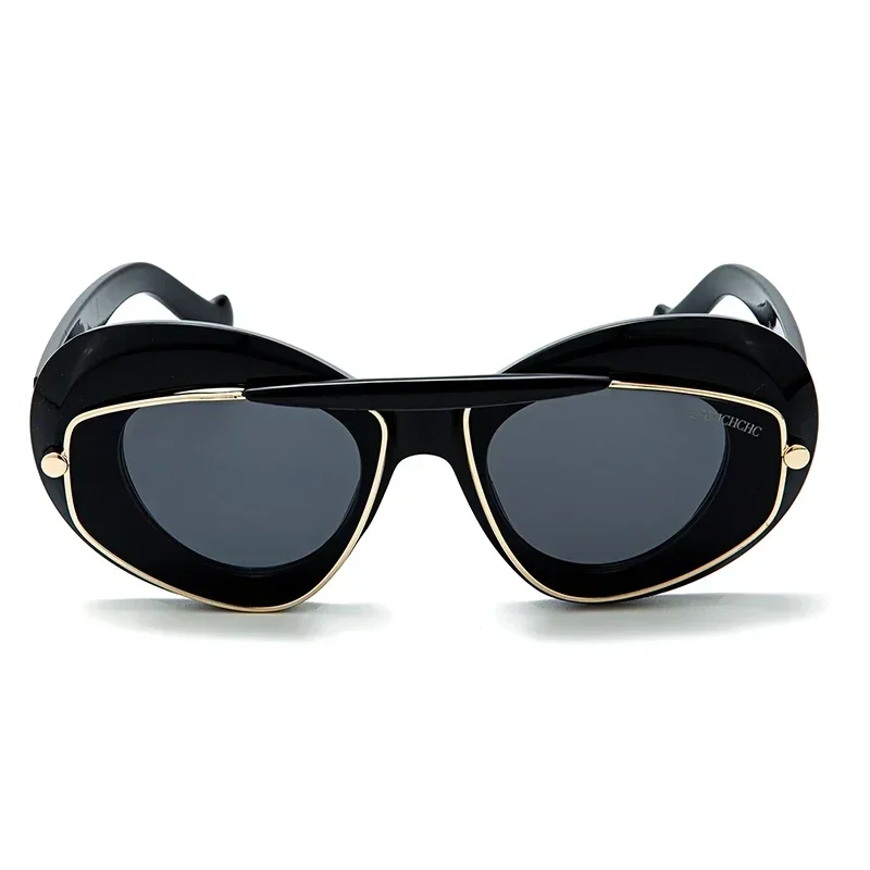 CH Multiple Styles Women's Trend Sunglasses Unique Design Multifunctional Beach UV Protection Sunscreen