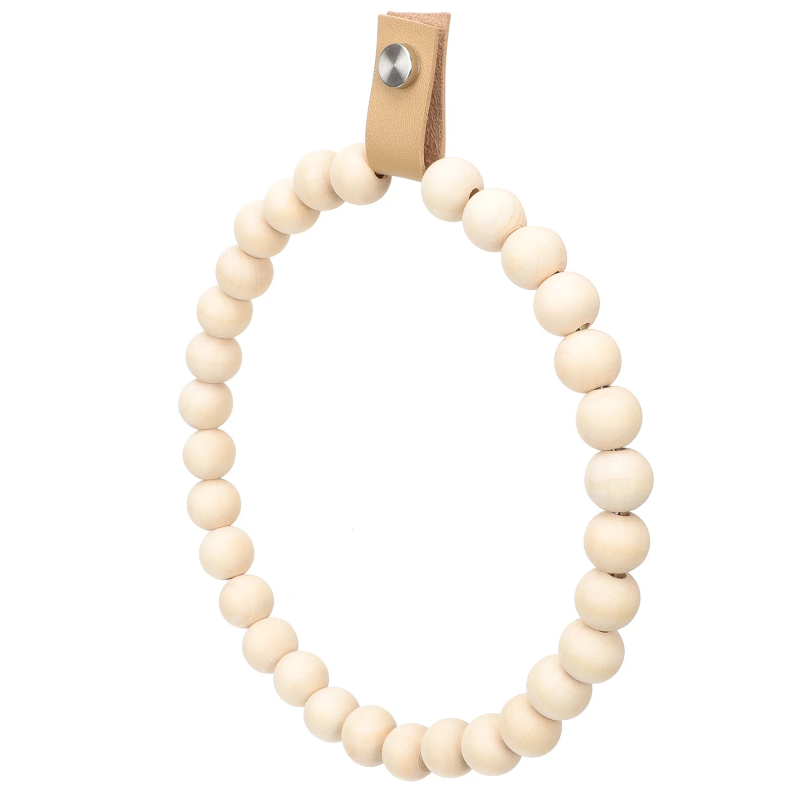 

Wooden Towel Rack Bohemian Style Antiwear Material Bathroom Towel Hanger Compact Size Exotic Decoration Gift