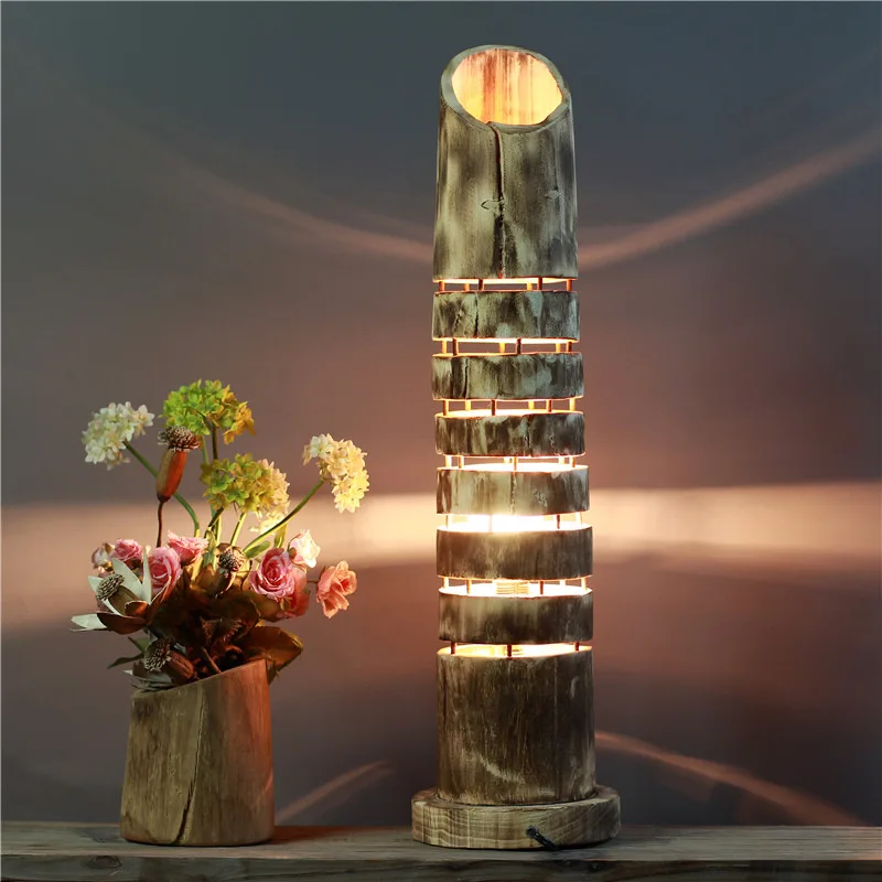 Lámpara de pie artesanal hecha a mano profesional, decoración pastoral para el hogar, hotel, cafetería, lámpara decorativa