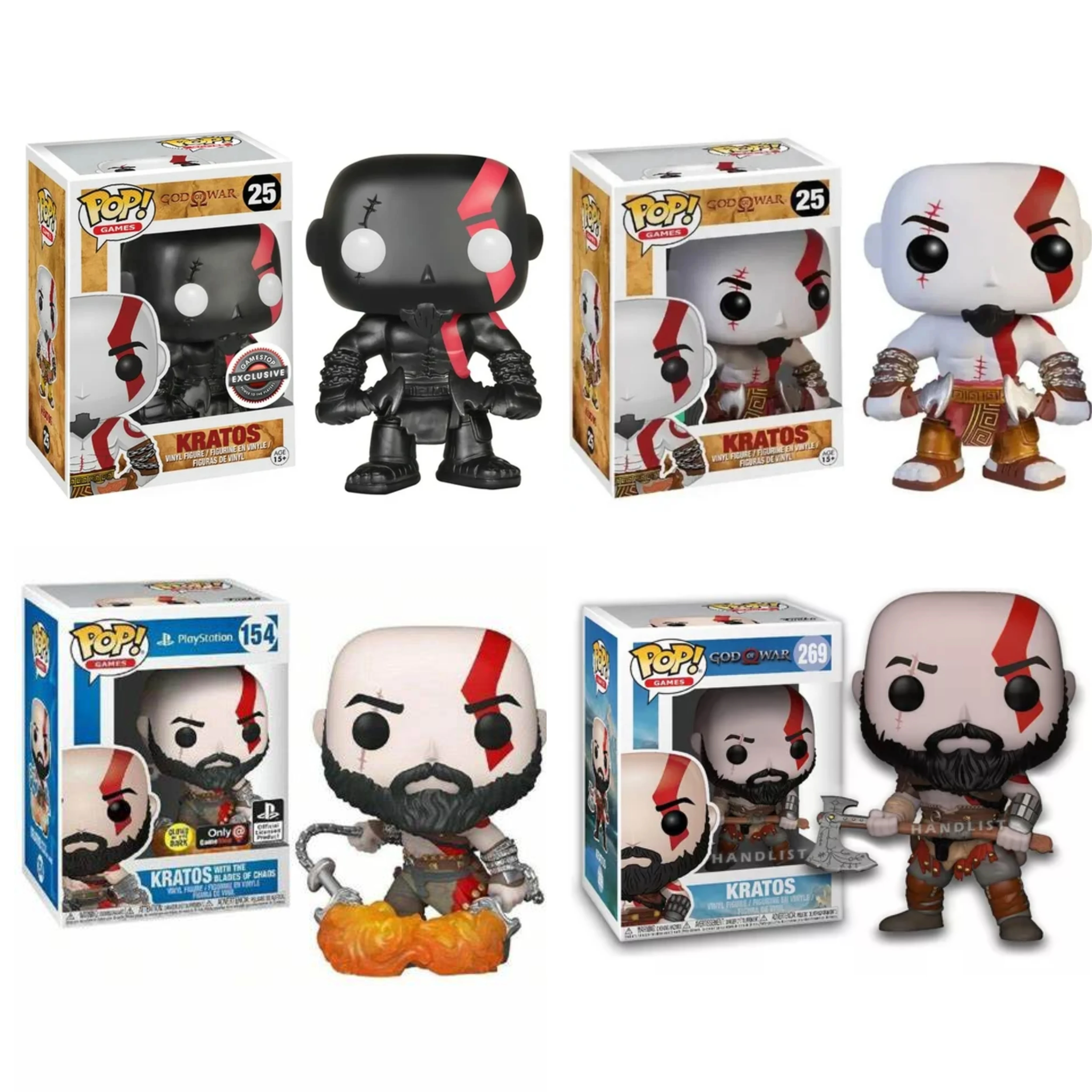 Funko POP God of War Kratos 25# 269# 154# Glows in the Dark PVC Action Toy Figures Brinquedos Vinyl Figure Collection Toys