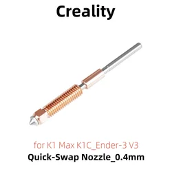 Creality公式クイックスワップノズル、高速印刷、硬化鋼、アップグレード、k1 max、k1C、Ender-3、v3、1個