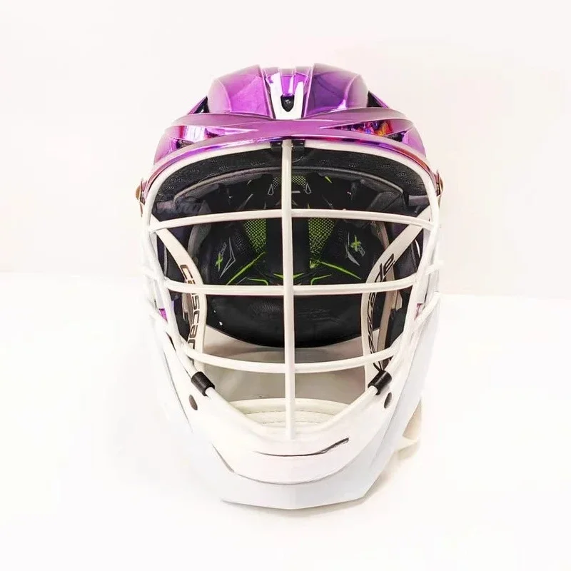 Cascade XRS Pro Helmet - Purple Chrome Shell Limited Edition Lacrosse Helmet