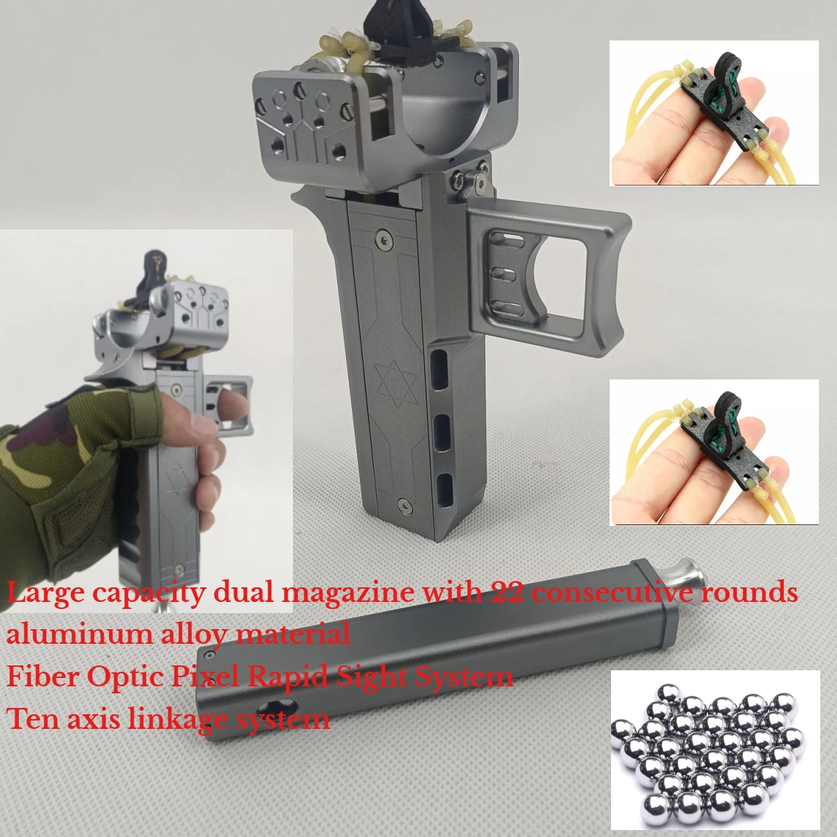Outdoor Portable High-precision High-power Hunting Tool with Large Capacity Automatic Loading All Metal Rapid Fire