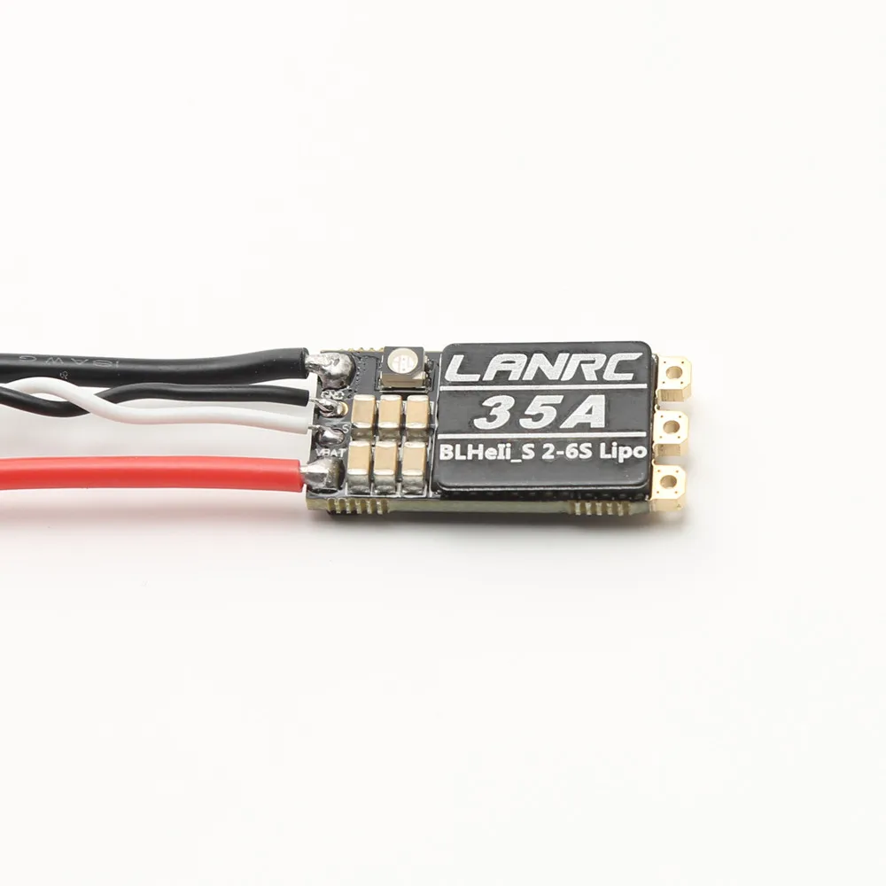 LANRC 35A/45A BLHeli_S ESC Brushless Electronic Governor 2-6S Lipo with LED Light Support DSHOT125/300/600 for Crossing Drones