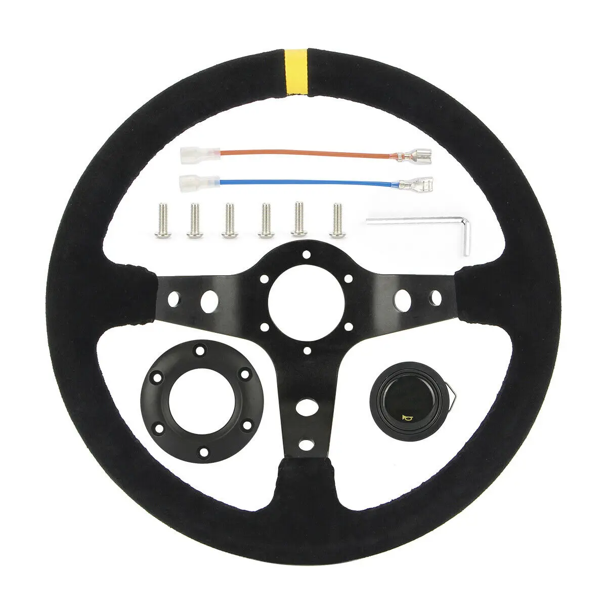 

350mm 14inch Car Steering Wheel Drift Racing Game Steering Wheel Universal 70mm PCD For Logitech G29 G920 G923