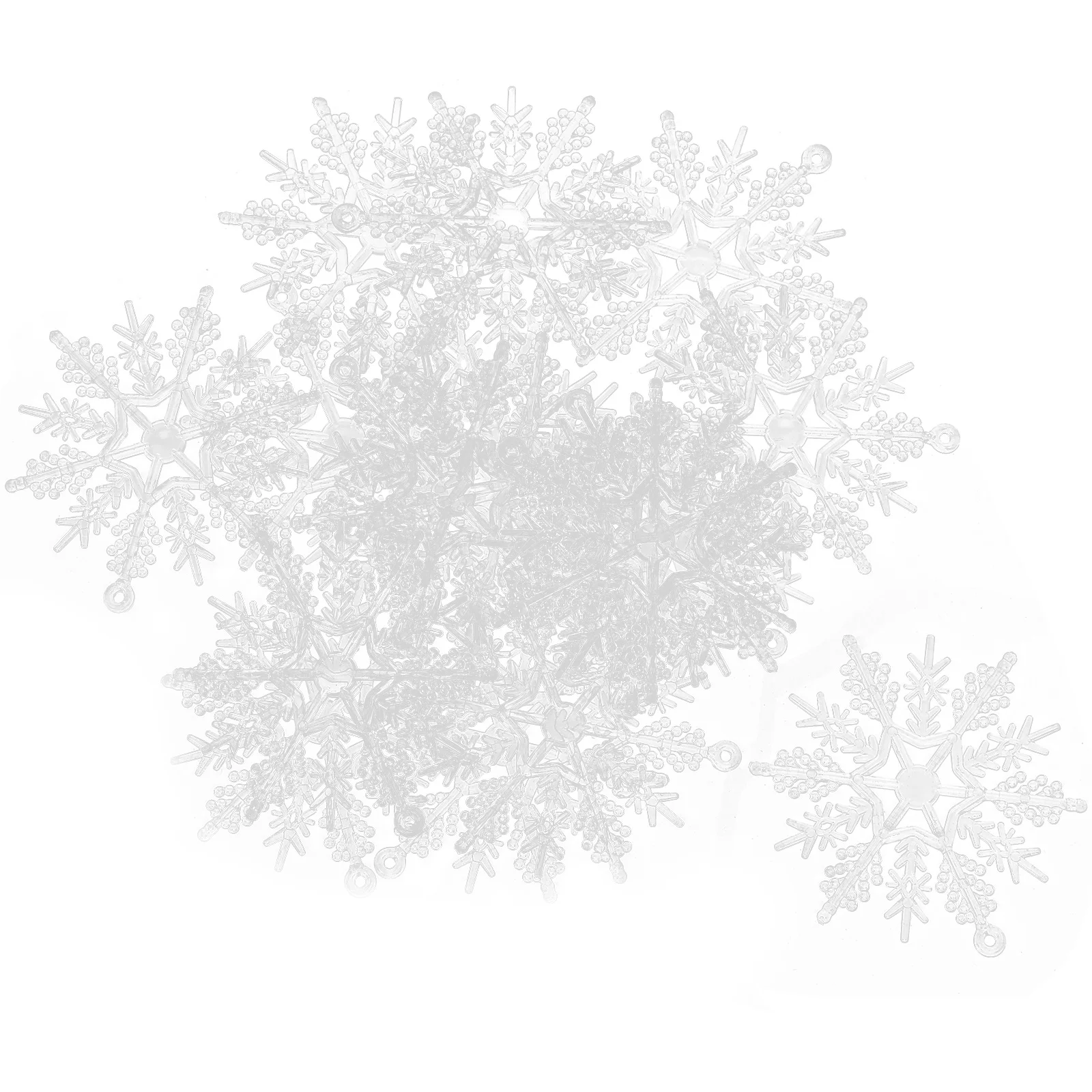 

50pcs Christmas Hanging Snowflake Decorations Winter Xmas Tree Pendant Holiday Party Decor Kids Diy Ornament Festive Home Hotel