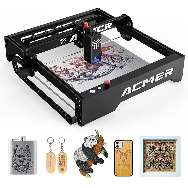 

Laser Engraver ACMER P1 20W CNC Cutter Engraving Machine Class 4 for Stainless Steel Wood Metal Acrylic Leather