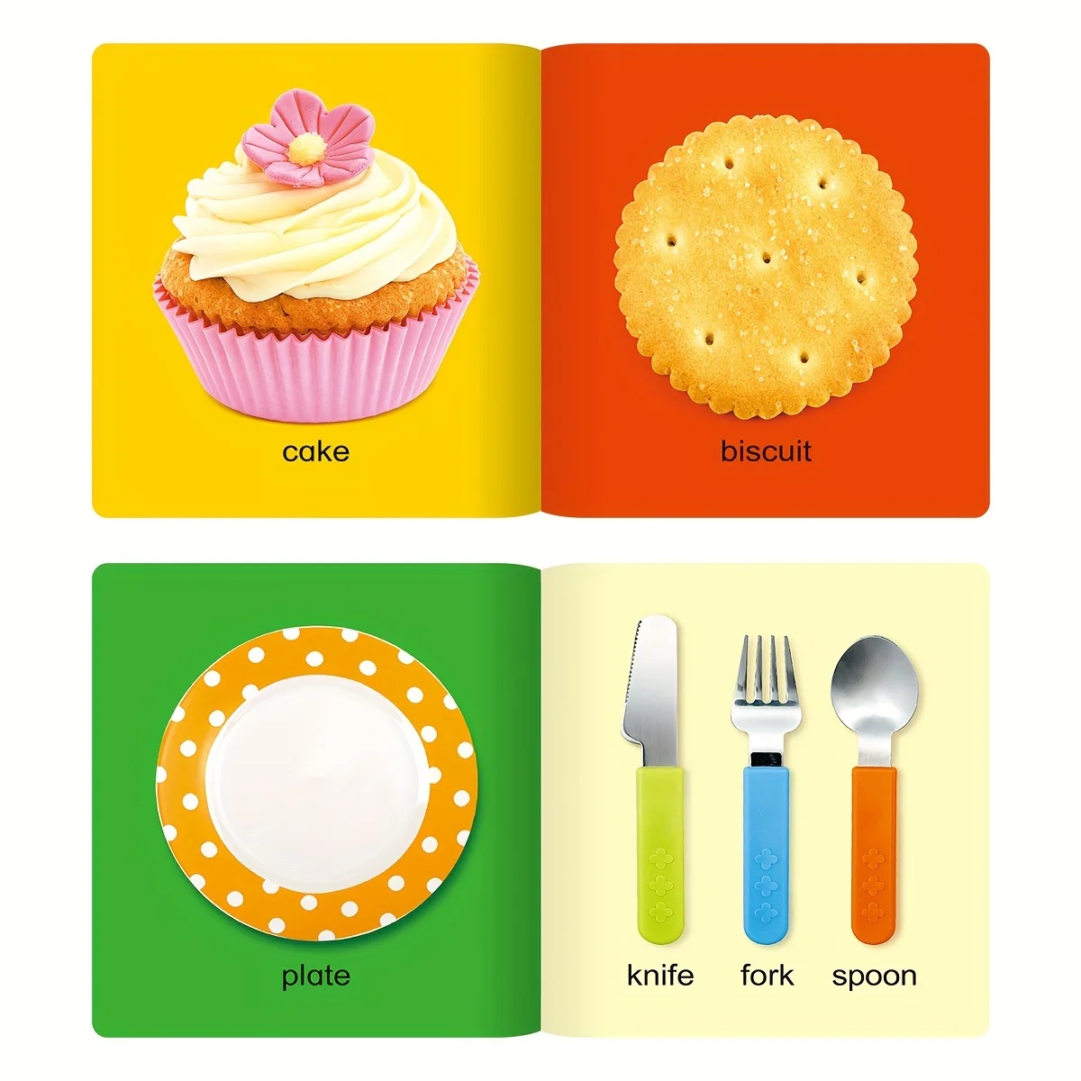 1 коробка из 12 обложек английского яблока. Детская маленькая энциклопедия. Серия распознавания объектов и изучения слов. Книги с картинками - Gi.