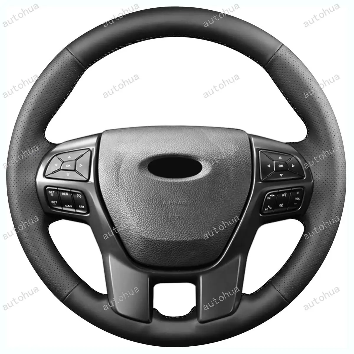 

Чехол на руль с ручной вышивкой для Ford 2021 Ranger Tremor/2016 2019 Ranger/2016 Everest, дышащая кожа из микрофибры