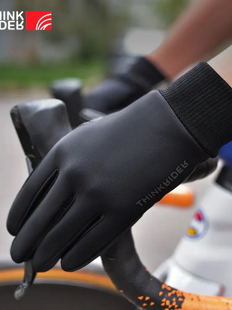 AliExpress ThinkRider -5° Winter Warm Full Fingers Waterproof Cycling Outdoor Sports Running Motorcycle Ski Touch Screen Fleece Gloves