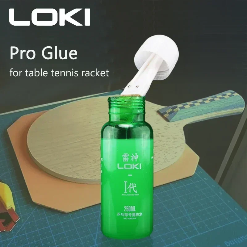 

LOKI 250ml Professional Table Tennis Booster with Brush Organic Ping Pong Rubber Adhesive Booster Ping Pong Rubber Sponge Glue