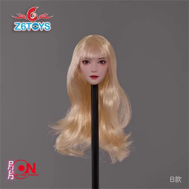 Z6TOYS ZC016 1/6 아시아 이동식 눈 미녀 헤드 스컬프트 모델 12인치 TBL JIAOU 여성 군인 창백한 피부 액션 피규어 바디