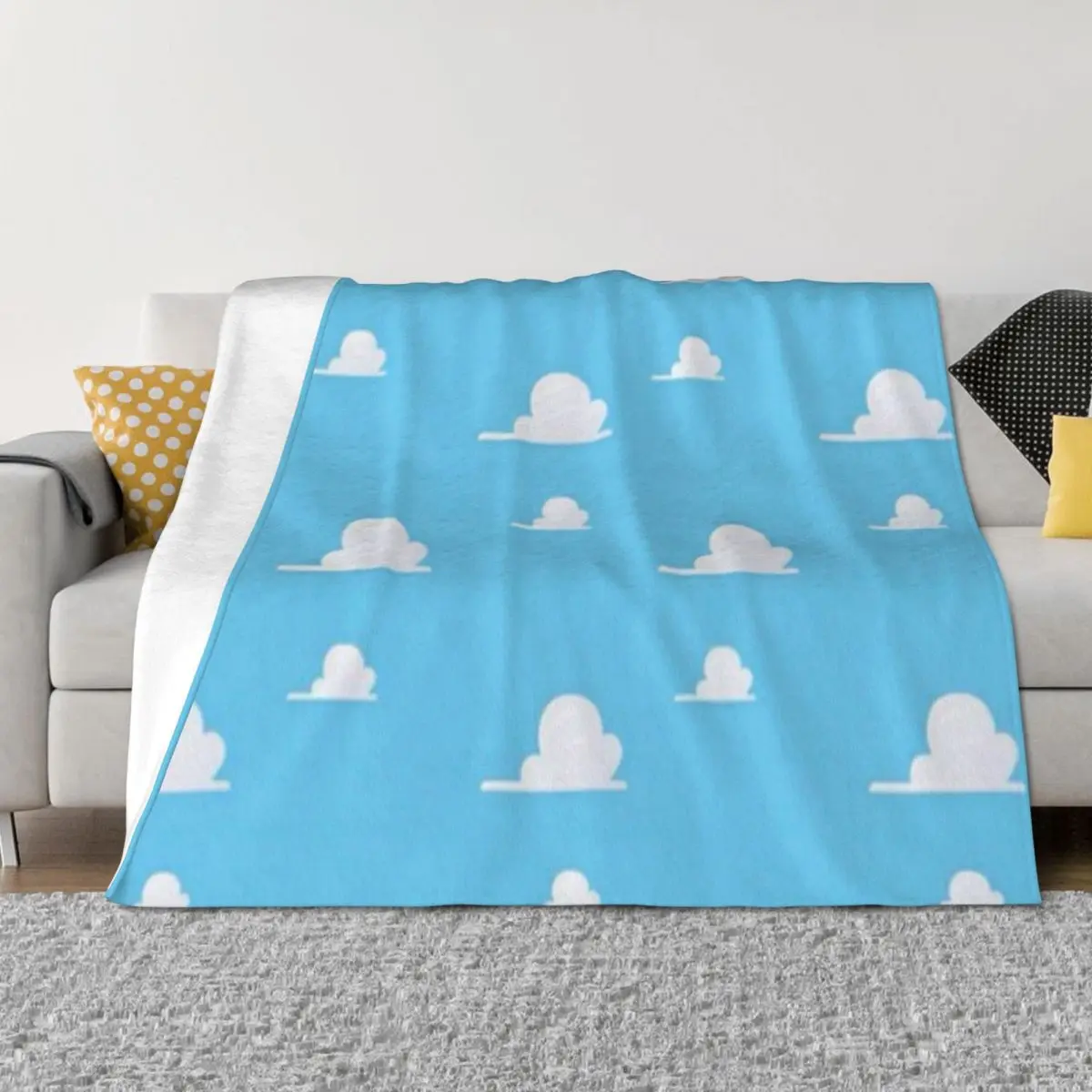 

Clouds Andy's Room Throw Blanket warm winter Designers Decoratives Sleeping Bag Blankets