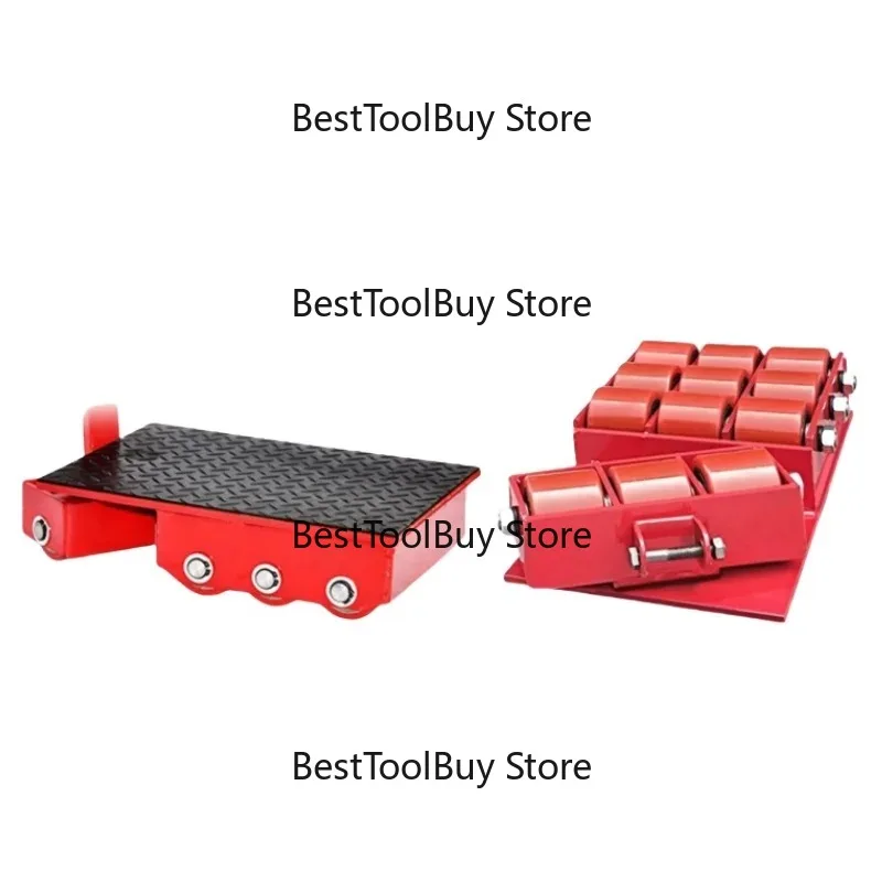 

18T polyurethane 12-piece wheel manual transport equipment, rotating wheels, heavy-duty mobile pulley for logistics