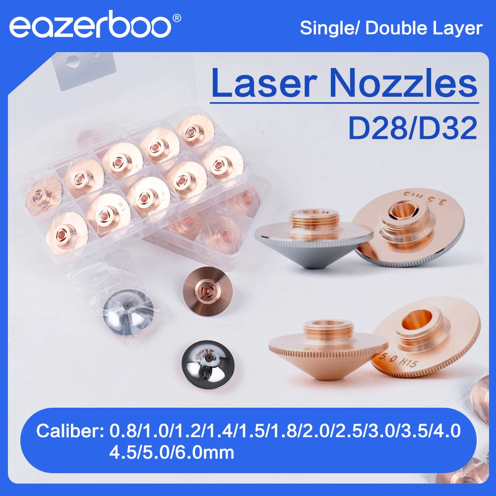 

Raytools Laser Cutting Nozzle D32 M11 H15 Single Double Chrome Nozzle 2.0 1.5mm for Raytools Precitec Bodor Boci Laser Head Part