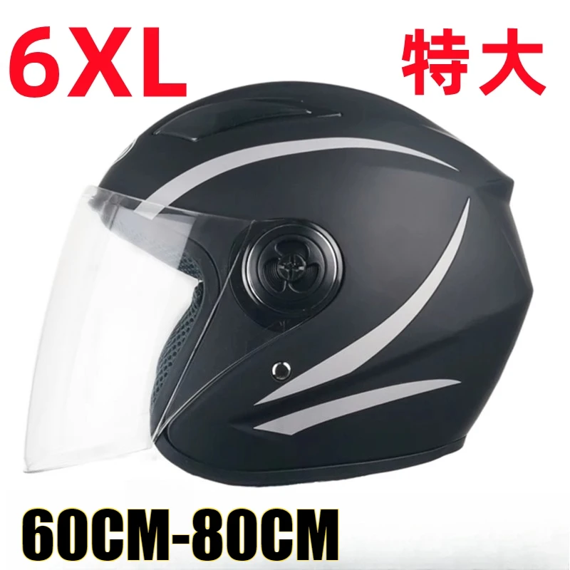 

6XL Big Head Circumference 65cm Motorcycle Helmet Big Head Helmet Autumn Winter Warm Helmet for Men Women casco moto