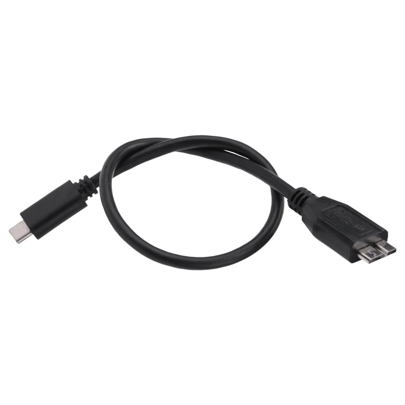 Hard Drive Cable,USB 3.1 Type-C Male To USB 3.0 Micro-B Male Data Cable For Tablet Phone