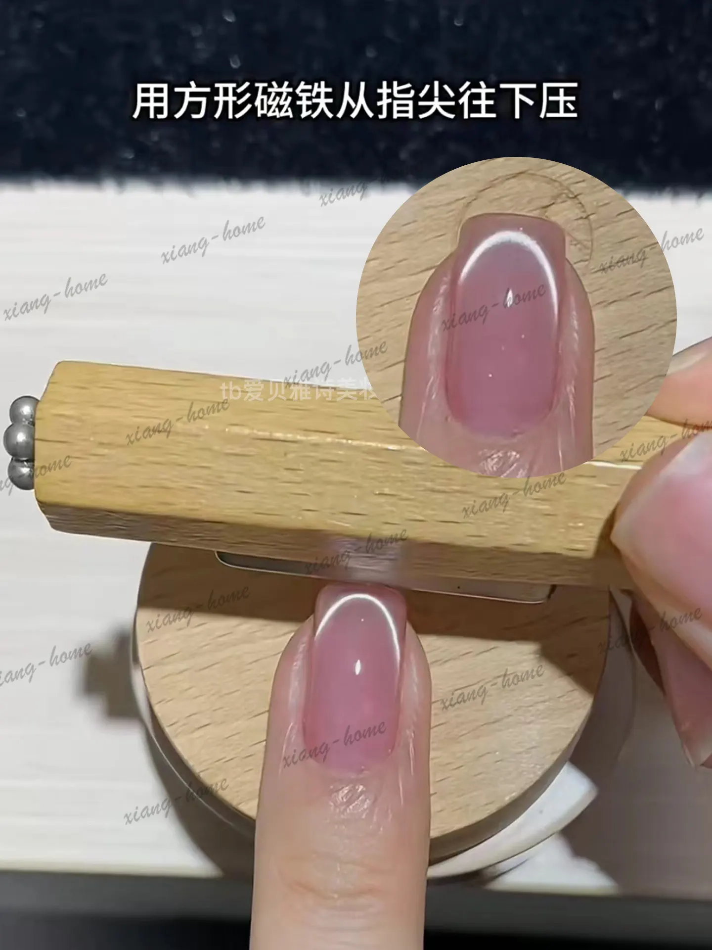 Hexagonal cigar large magnet super magnetic three-in-one magnet nail art tool