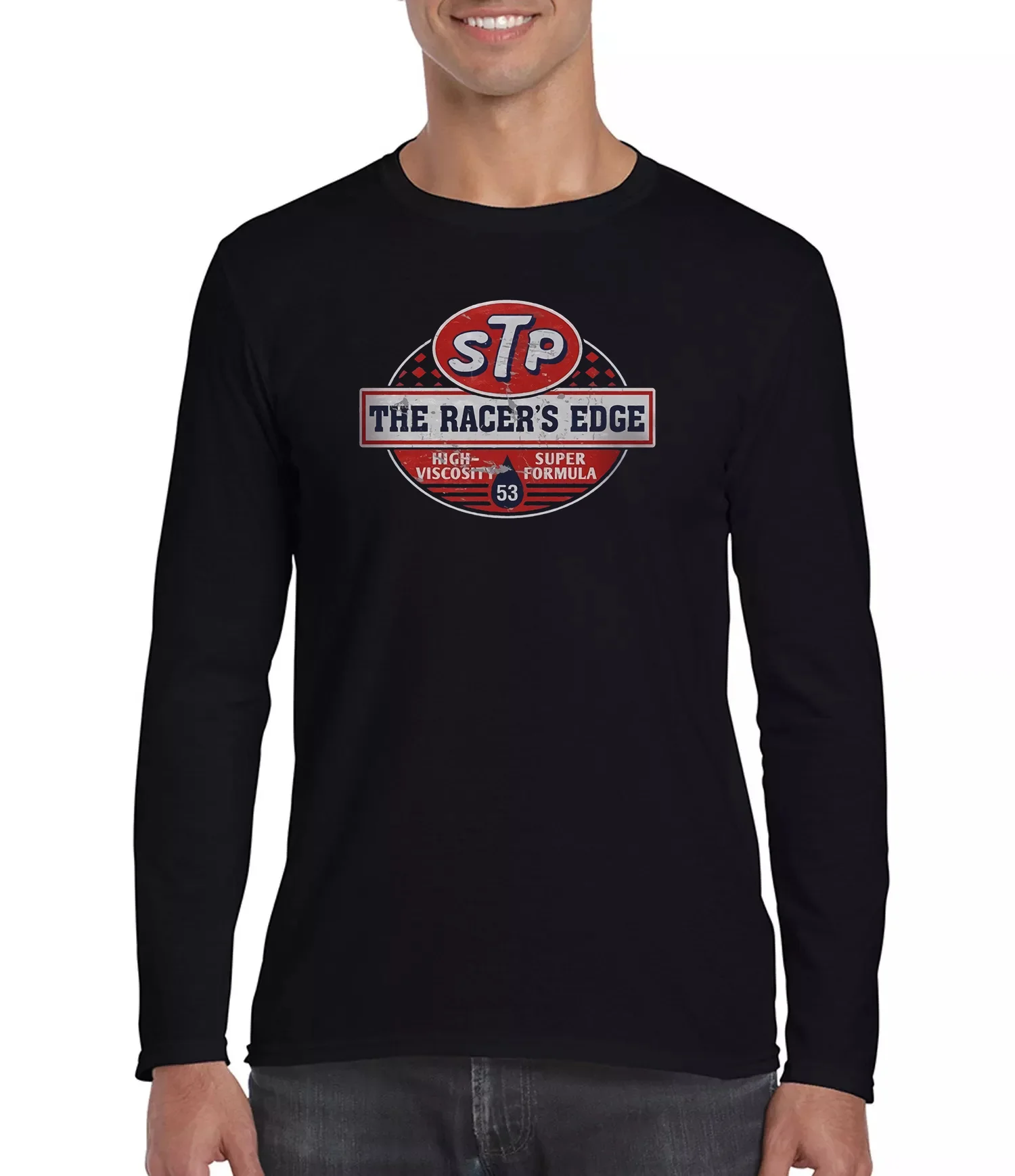 NEW STP VINTAGE SIGN T SHIRT Distressed Classic Retro oil cafe