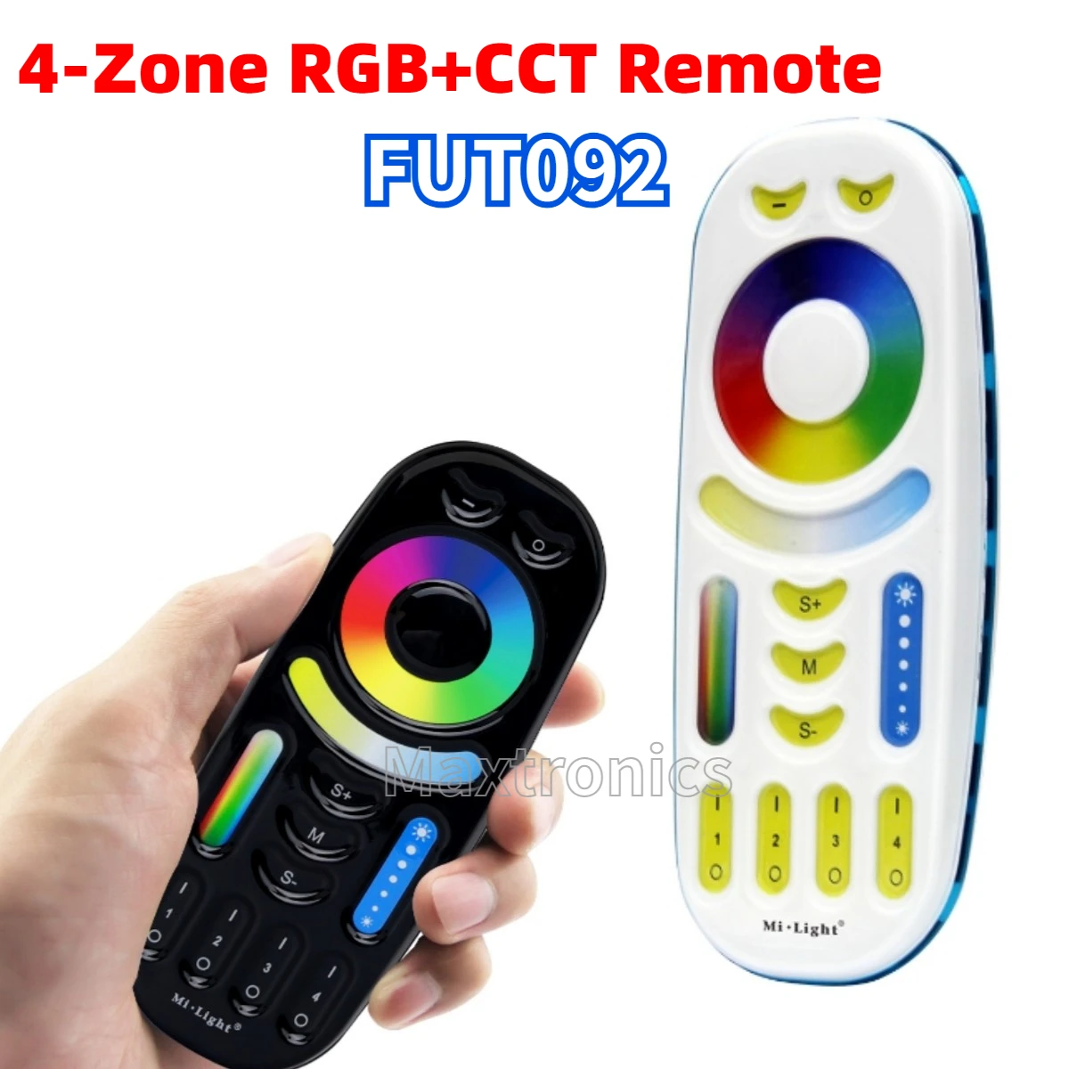 Miboxer FUT092 4-Zone Touch Remote Controller 2.4GHz RF Dimming Switch For RGB CCT/RGBW/Single Color LED Lamp Or Led Strip Light