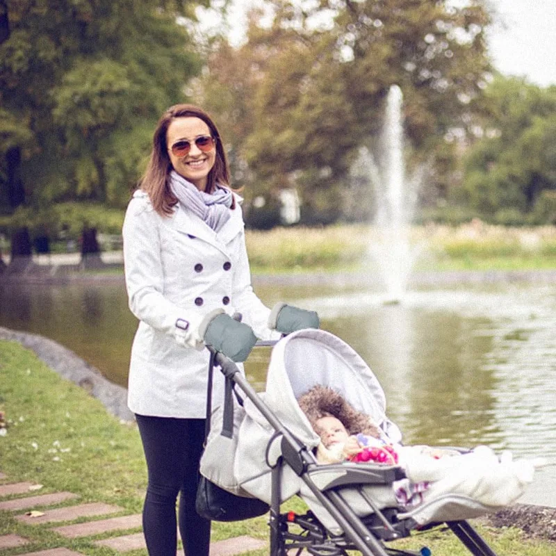 Sarung tangan hangat, tebal hangat tahan air sarung tangan antibeku, orang tua dan pengasuh sarung tangan aksesoris mobil aksesoris bayi