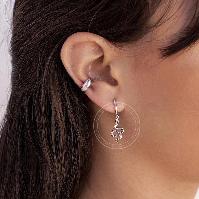 1 Paar hochwertige Silberohrringe der Serie 925 aus Sterlingsilber, luxuriöse Creolen, CZ-Ohrringe, Modeschmuck – Detail 14