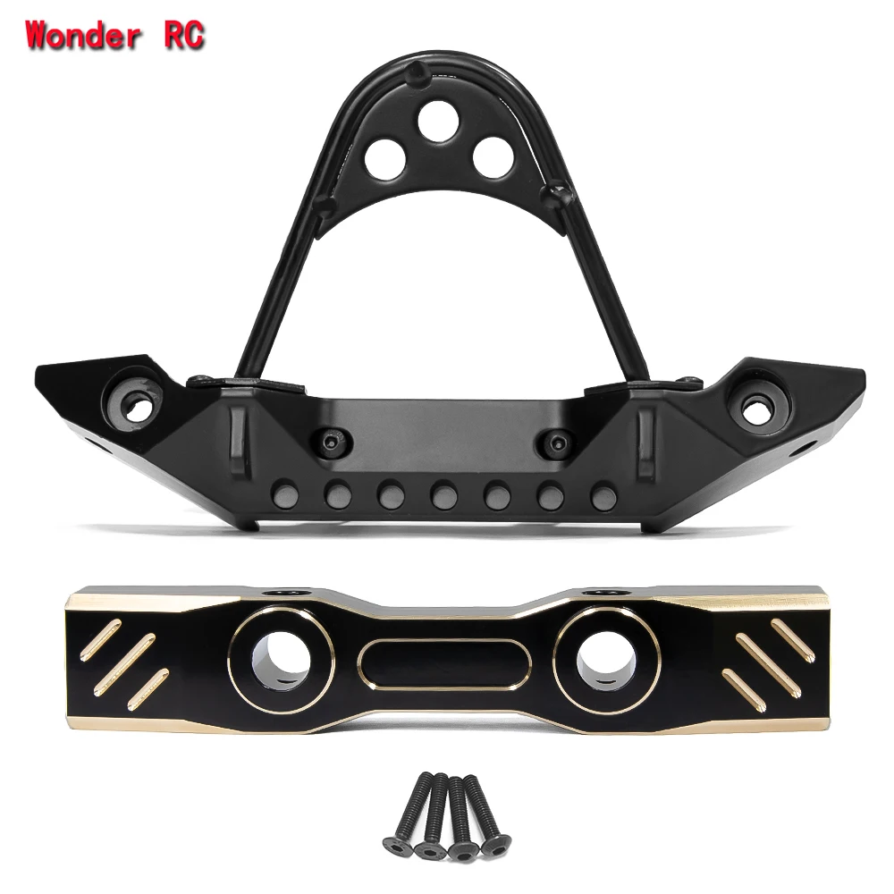 Corolla1/7 RC voiture d'escalade pièce de mise à niveau MK07 JK07 TK07 modification pièce de mise à niveau en laiton traverse avant et pare-chocs en métal