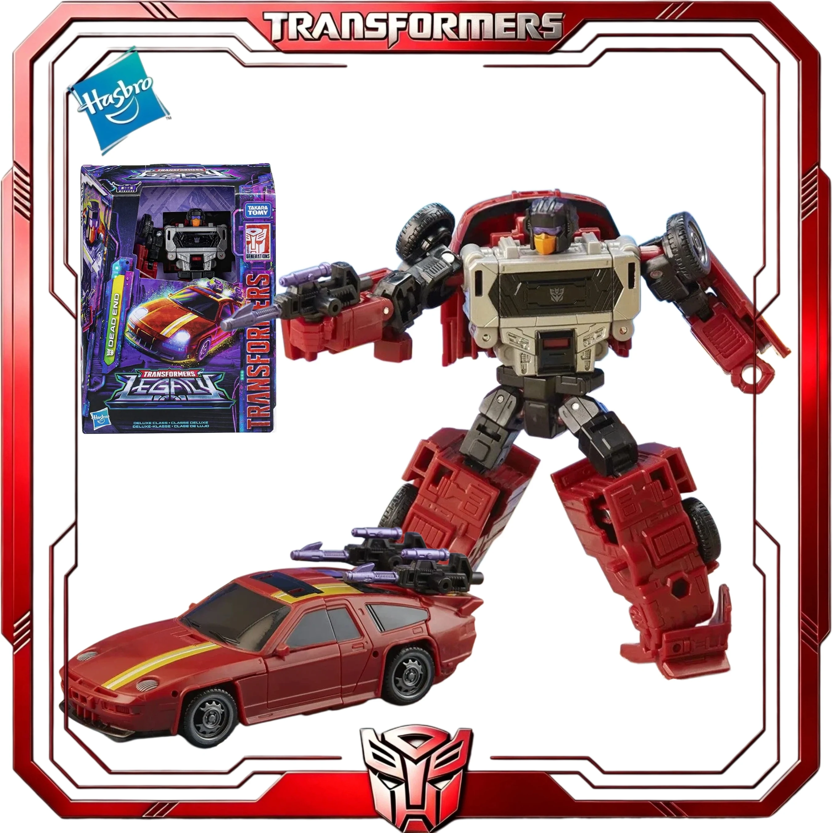

In Stock Transformers Legacy Deluxe Dead End Hasbro G1 Stunticon Menasor Arm Sports Car Collectible Action Figure Gift For Fans