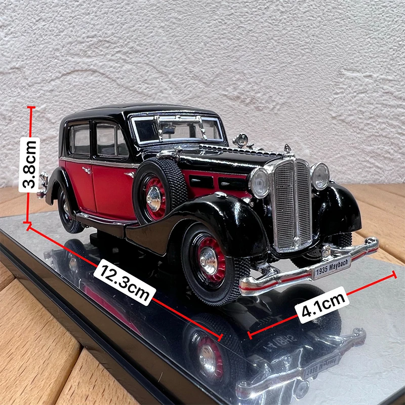 Diecast 1:43 Scale Alloy Benz Maybach SW35 Classic Vintage Car Delicacy Car Model Static Collectible Toy Scene Decoration Gift