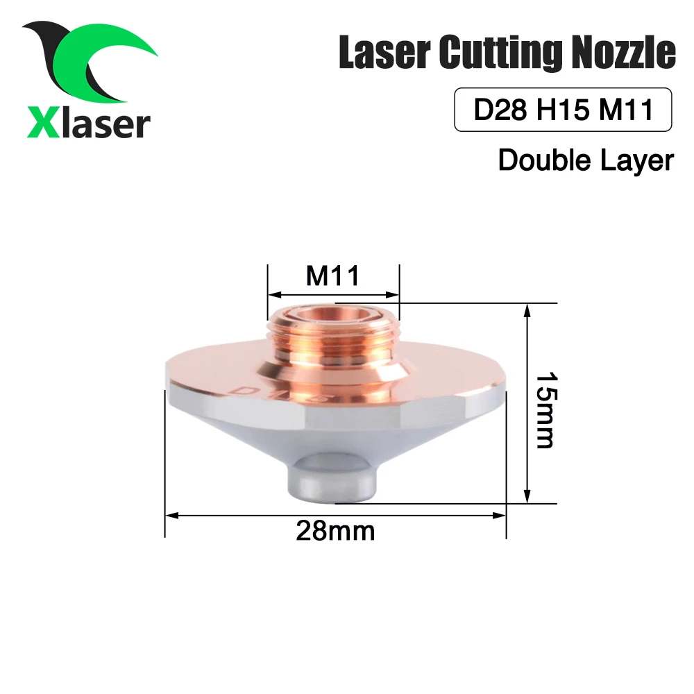 Xlaser หัวฉีดเลเซอร์ D28mmM11ขนาด1.0-6.0มม. สำหรับ raytools hans HSG wsx bodor BOCI BLT641ความเร็วสูงหัวตัดเลเซอร์ไฟเบอร์