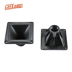 GHXAMP 4.5 inch 115mm*115MM Tweeter Horn Driver Head 34MM Homemade Speaker Plastic ABS Shell Accessories adapter 2PCS