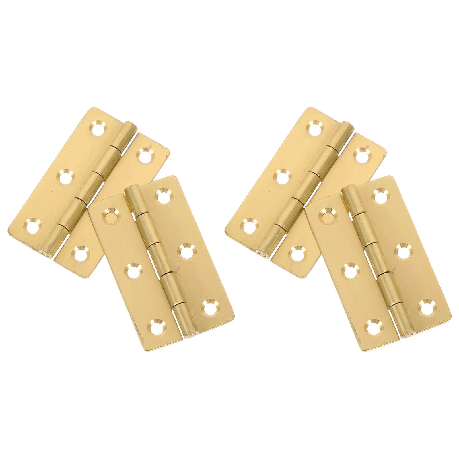 4Pcs Piano Hinges Small Copper Butt Hinges Heavy Duty for Jewelry Box Storage Cabinet Door Crafts Piano Hinge Door Hinge