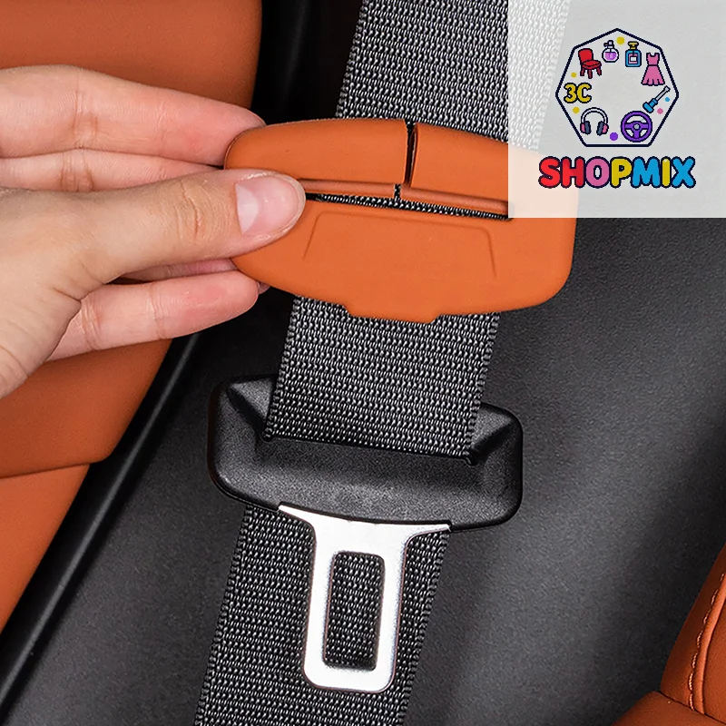 

2Pcs Seat Belt Buckle Cover Anti-Scratch Rubber Car Seat Buckle Protector Clip Protection Cover Universal For SUV Sedan