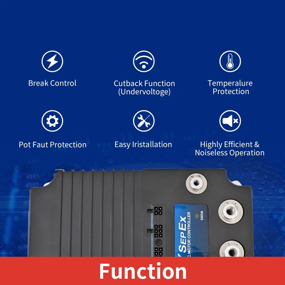 36V-48V 500A 1268-5503 SepEx Motor Controller สําหรับ Curtis Tomberlin Emerge รถกอล์ฟ