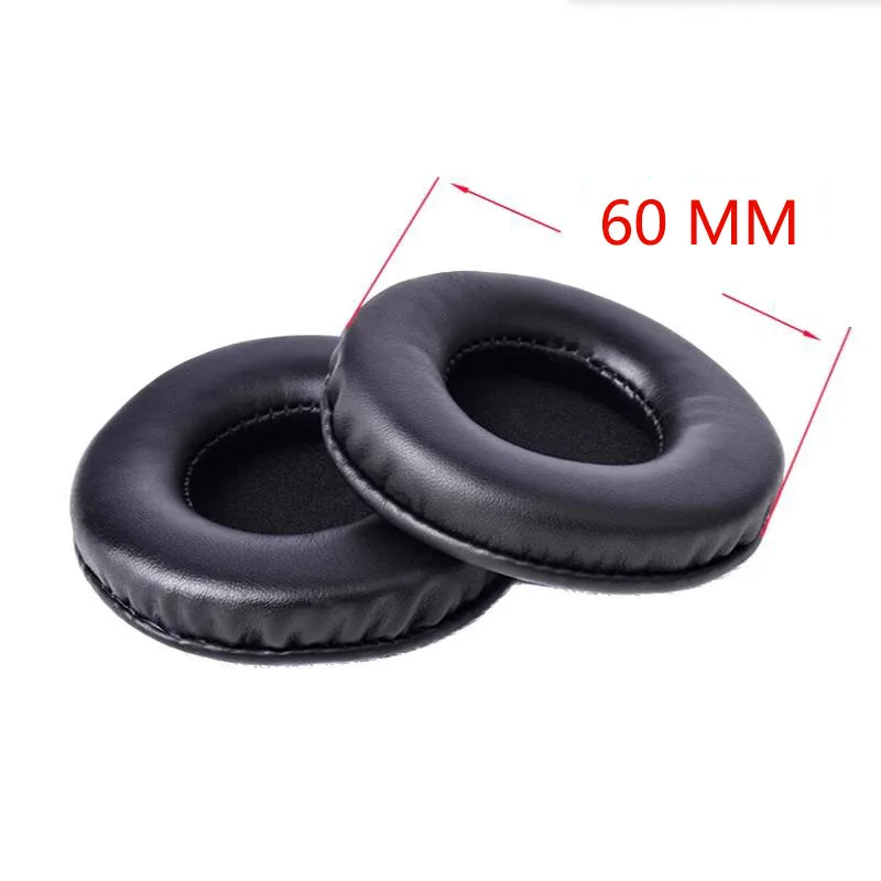 Almofadas de espuma de couro para fones de ouvido, capas de esponja, almofada, 40mm, 50mm, 55mm, 60mm, 65mm, 70mm, 75mm, 80mm, 85mm, 90, 95, 100, 105 milímetros, 110 milímetros