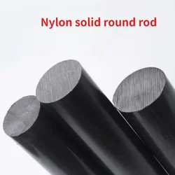1-12 stuks Diameter 3/4/5/6/8/10/12/15/20/25/30/35/40mm Zwart PA6 Puur Nylon Staven Plastic Bar voor CNC Bewerking Lengte 500mm