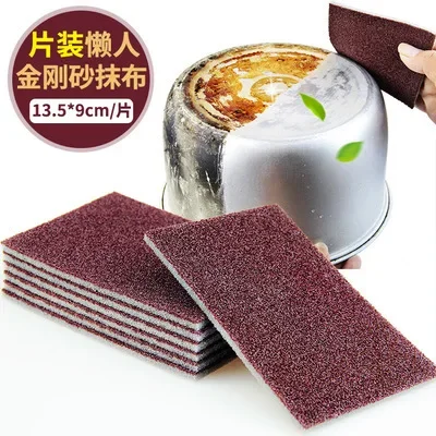 Thin nano-cleaning Dishwashing sponge Magic Rub emery sponge wipe kitchen pot decontamination remove rust and scale