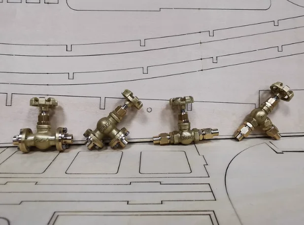 Model Valve Miniature Straight-way Valve Angle Valve Model Boiler MINI Valve for Steam Engine