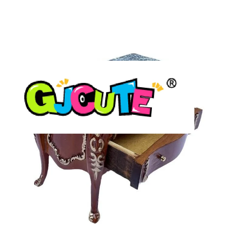 

DIY 1:12 кукольный домик, европейский позолоченный шкаф, ящик, комод, можно открыть, миниатюрная имитация мебели, модель сцены, ролевая игрушка