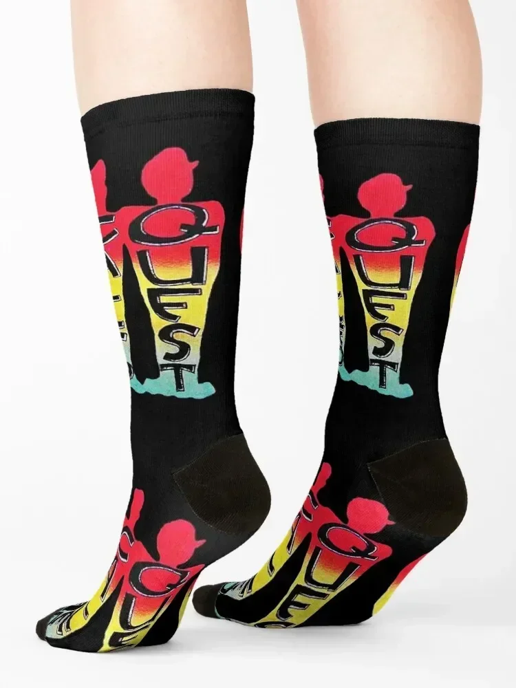 kjlk98uyf a tribe namens quest, a tribe quest, a quest, a quest, a quest, a quest Socken Kompressionssocken Damen Herren